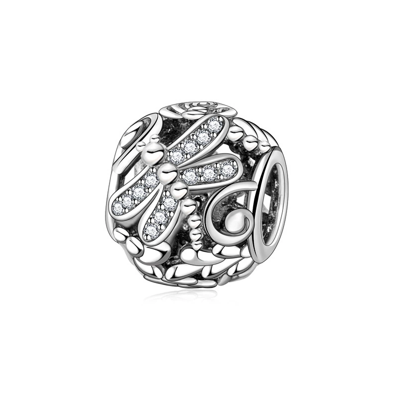 Модная медная серебряная ювелирная подвеска, браслет из бусин, европейский стиль