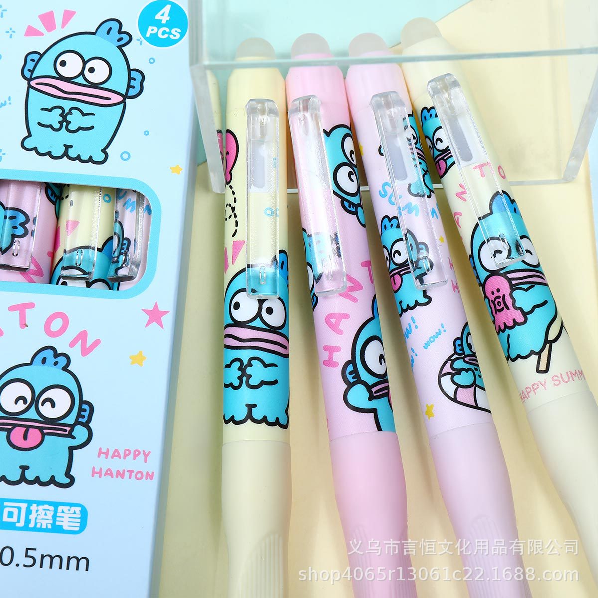 dibujos animados postura ST estudiantes pulsar bolígrafo borrable bolígrafo neutro para escribir suavemente Jigawa lindos bolígrafos