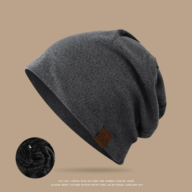 Sombreros de punto transfronterizos, sombreros de pila, sombreros casuales sueltos, sombreros de dormir de piel FS, sombreros de invierno, bolsos de mujer, sombreros de mes