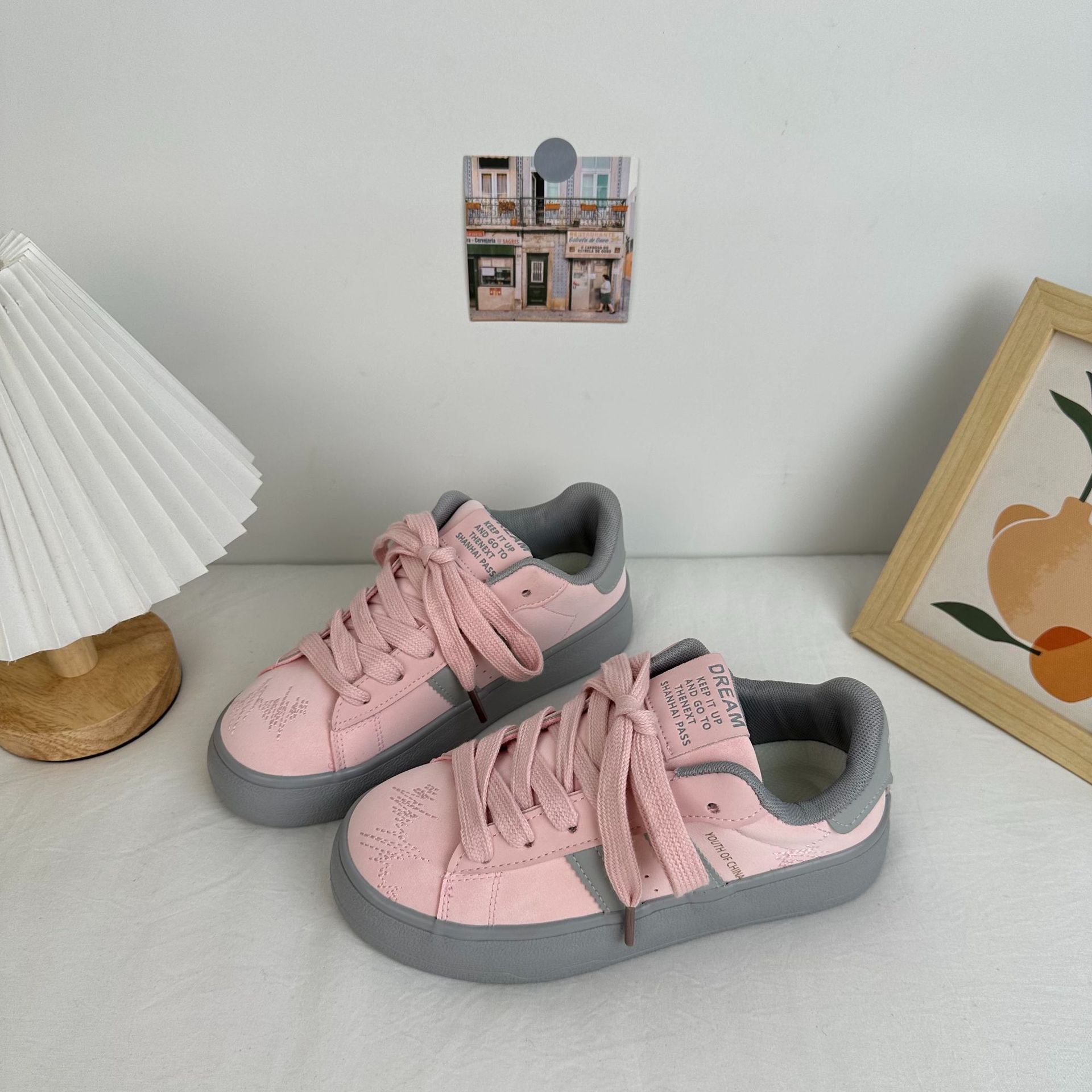 Yuanbo2025 primavera nuevo skate zapatos de nicho coreano zapatos de lona casuales de altura baja zapatos de nicho image 3
