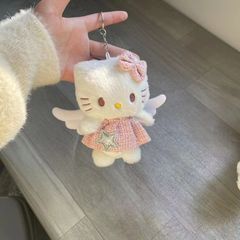 かわいい少女のぬいぐるみの天使kt翼のスカートのカバンのペンダント