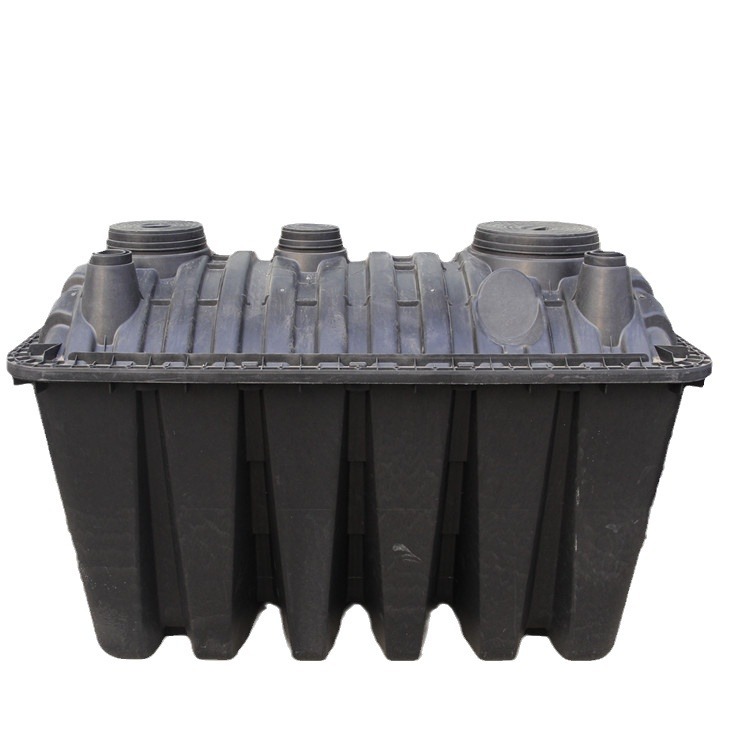 农改厕二八式小型三格化粪池塑料黑色桶加厚牛筋成品污水罐净化槽