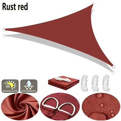 Avtomobil yan çətirləri Sunshade Sail, Yard - rust-red-2x2x2m