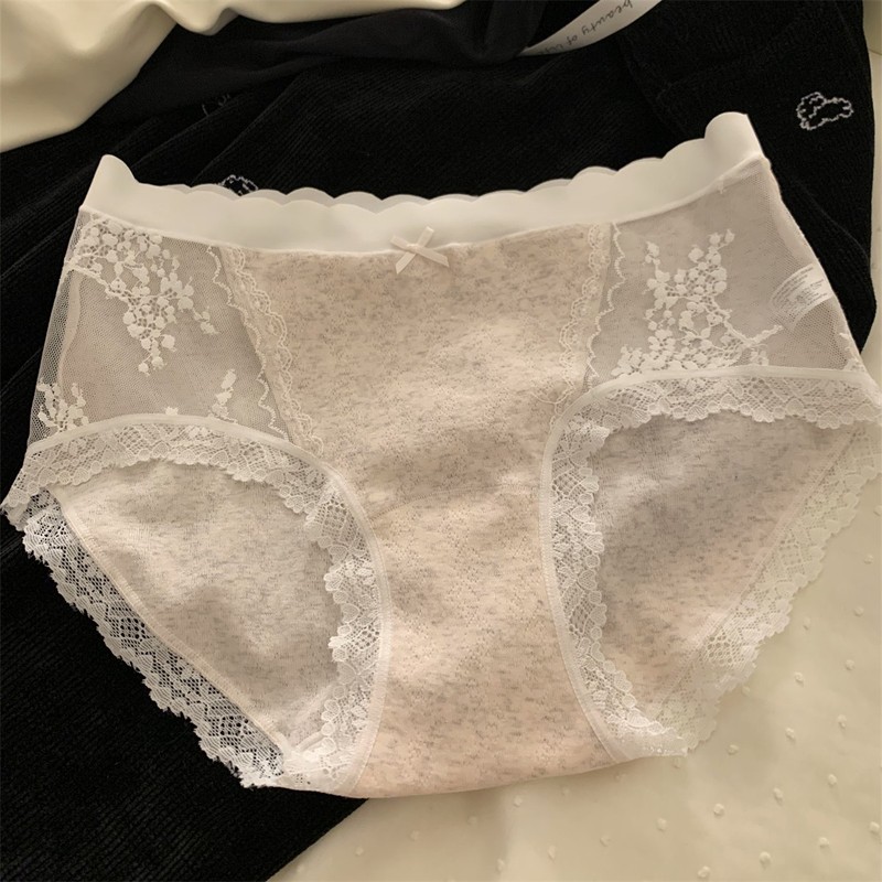 7a新疆長絨綿女性純綿下着純欲レース下着中腰ネット糸無痕甘美三角ズボン女性|undefined