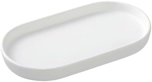 Eyrozia mate negro redondo jabón tray 8 pulgadas cerámica lavabo bandeja de combinación image 6