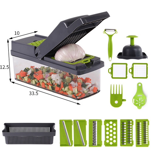 Amazon Vegetable Slicer Multifunctional Vegetable Slicer Hands-free Salad Artifact Vegetable Cutter Dicer Shredder