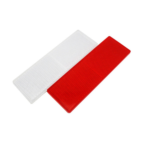 Box truck reflector car reflector reflective logo plastic annual review warning sticker body red and white reflective strips