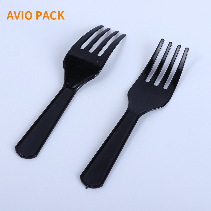 Birthday cake fork dessert cake short fork disposable plastic fork…