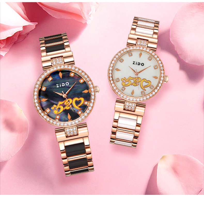 Orologio da donna al quarzo elegante con quadrante rotondo_voghion.com