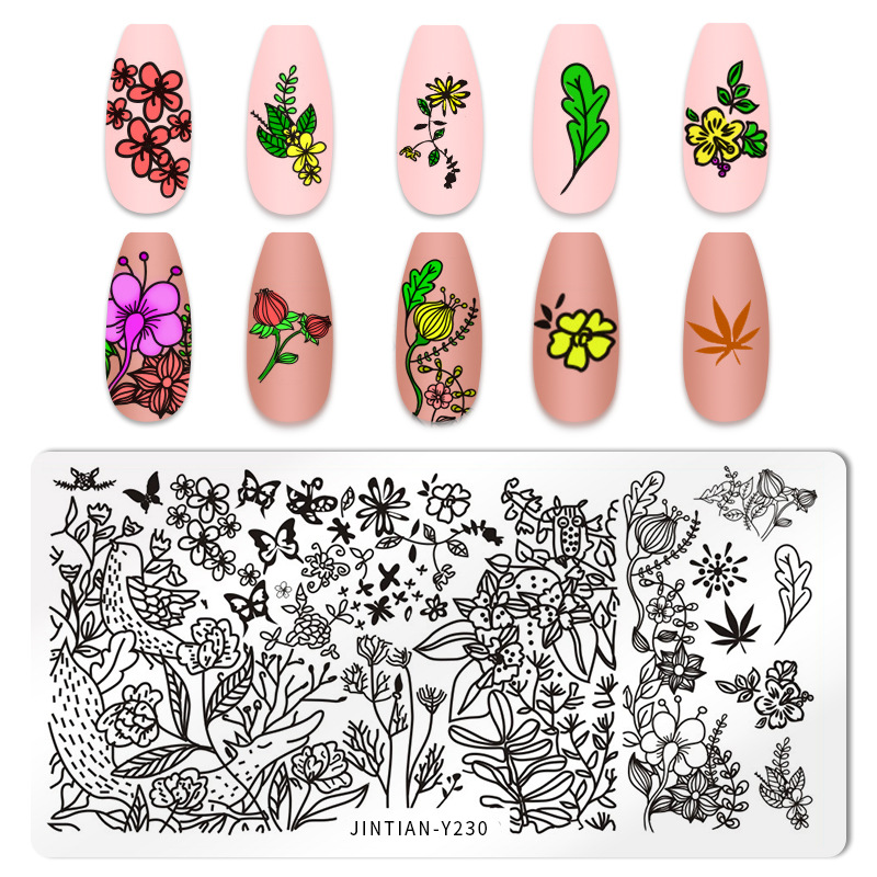 Cross-Border Printing Suit Seal Printing Steel Plate Nail Polish Free Painting Manicure Implement Full Set Wholesale