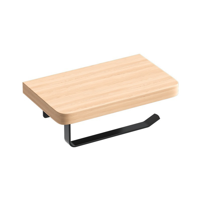 Rack de almacenamiento de inodoros Rack de toallas de madera maciza Rack de papel de hotel Rack de almacenamiento de inodoros sin agujeros