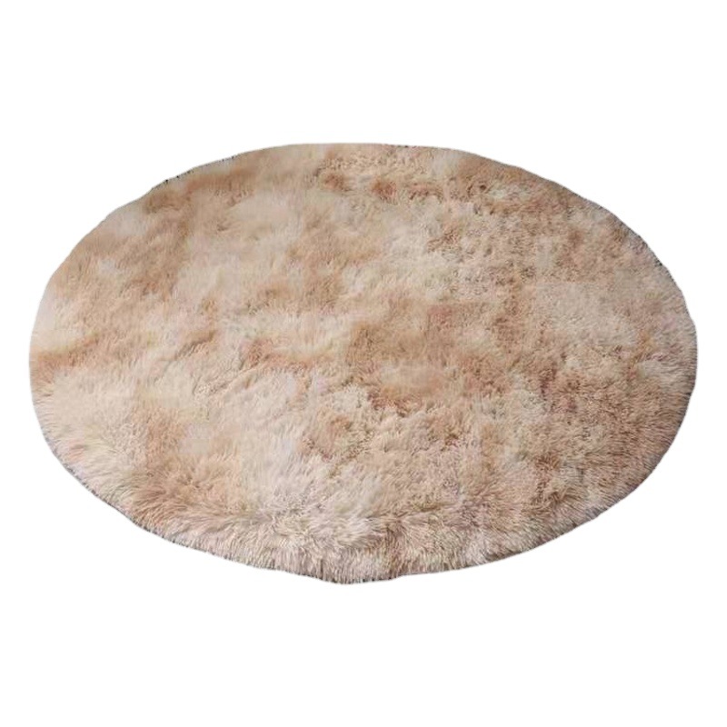 Alfombra teñida y enrollada del norte de Europa Alfombra de la mesa de centro de la sala de estar Cesta colgante del dormitorio Alfombra de la silla de la computadora Tocador Alfombra del piso del guardarropa