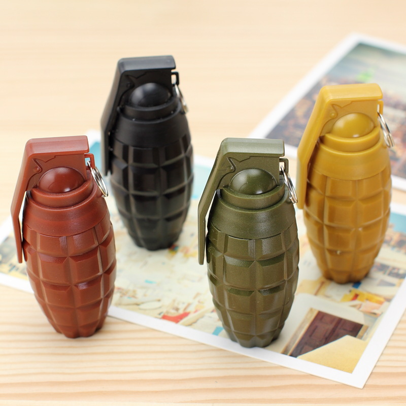 Creative Stationery Artificial Grenade Shape Ballpoint Pen Weapon Telescopic Ballpoint Pen Bomb Pen