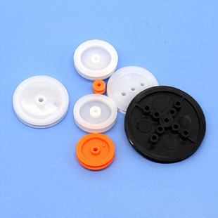 Plastic pulley set 7 kinds of technology production model material DIY handmade model belt driving wheel material accessories