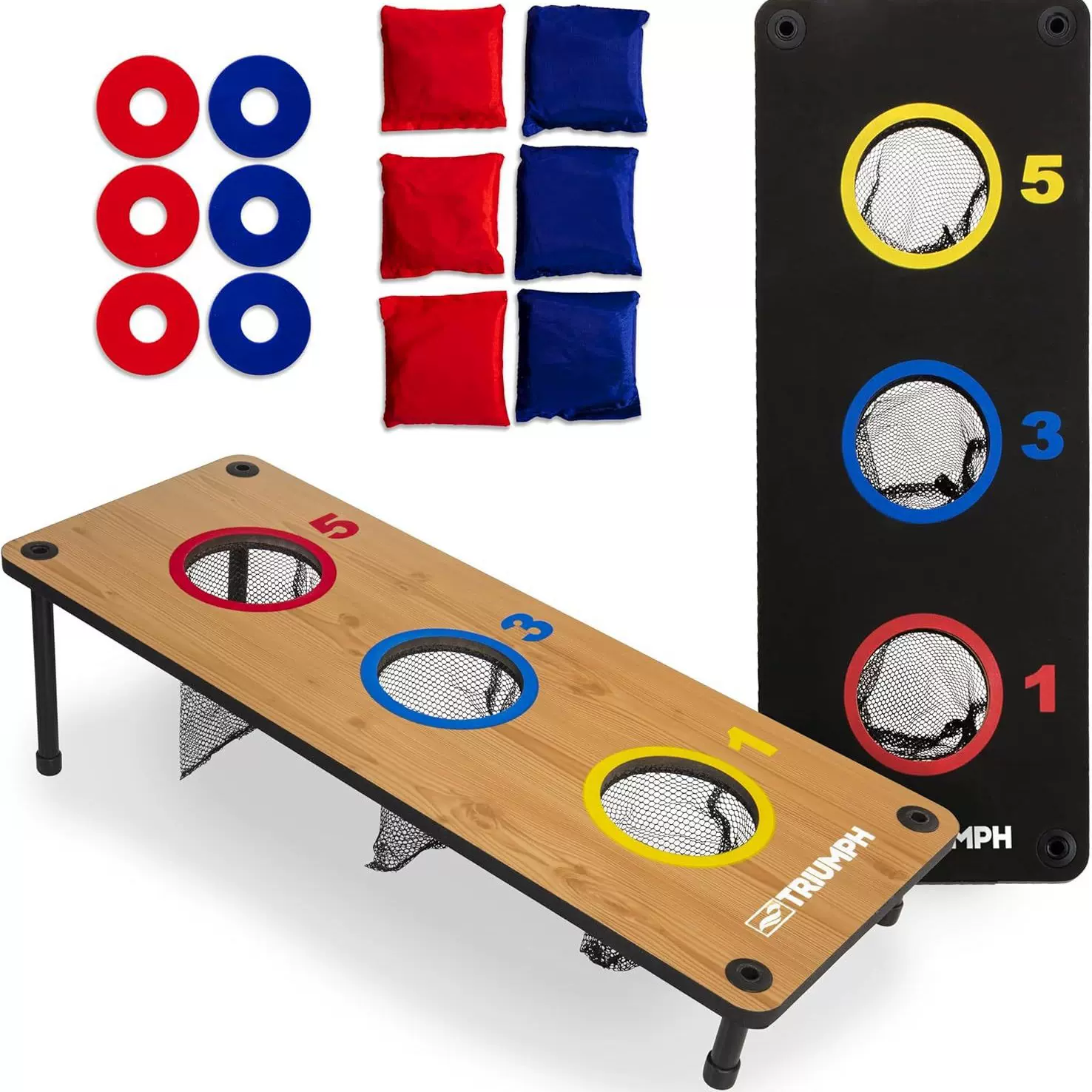 厂家供应亲子互动二合一三孔投掷游戏沙包板