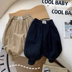 春秋季新款宝宝束脚长裤子儿童哈伦萝卜裤子男女童韩版休闲长裤子