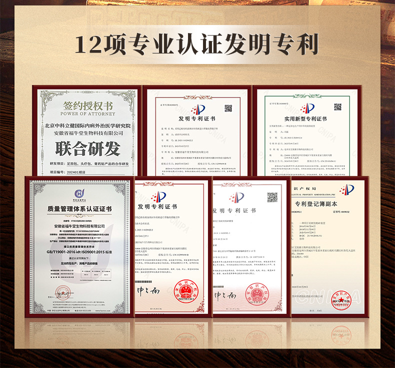 Feng Shi Old Black Herbal Plaster Patches Traditional Topical Body Care 5 Patches Per Box overview