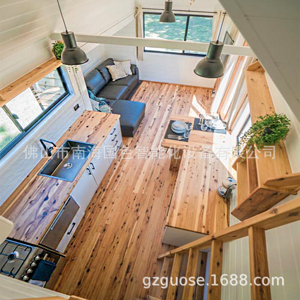 Villa integrada de acero ligero, sala de juntas móvil, sala de sol, casa integrada, oficina, montaje simple, casa desmontable