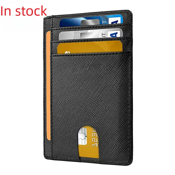 Cross-border card bag foreign trade men's RFID anti-theft brush European and American card bag men's Amazon card set with airtag hole