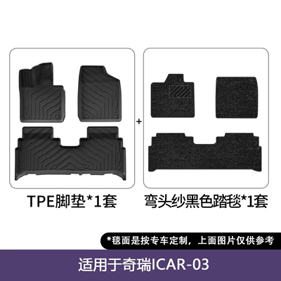 Friendly Tpe Car Floor Mats – Modelə uyğun ayaqaltı - 24-25-chery-icar-0325-fengyun-x3x3l-double-layer-floor-mats-elbow-gauze-blanket