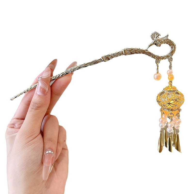 Linterna brillante de bordas para niños estilo antiguo chino cabello de cabello de niñas de alta calidad cabello de cabello de cabello