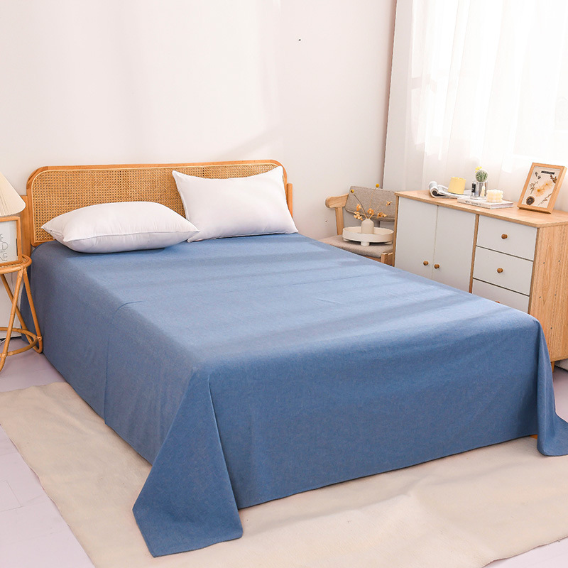 2025 New Style Yarn-Dyed Cotton Single Bed Sheet Bedding Set 100% Pure Cotton Four-Piece Set Duvet Cover Pillowcase Washed Cotton