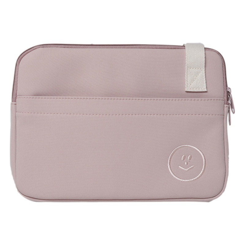 Corea del Sur ins bordado cara sonriente a prueba de golpes bolsa de forro impermeable iPad ordenador funda protectora hombro crossbody bolso de la computadora