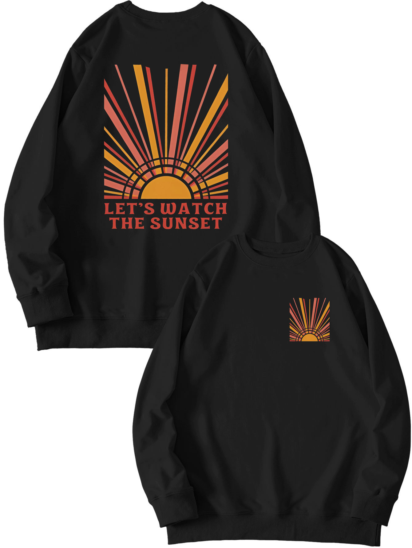 Nuova felpa con cappuccio da donna: collezione di moda Let's Watch The Sunset_voghion.com