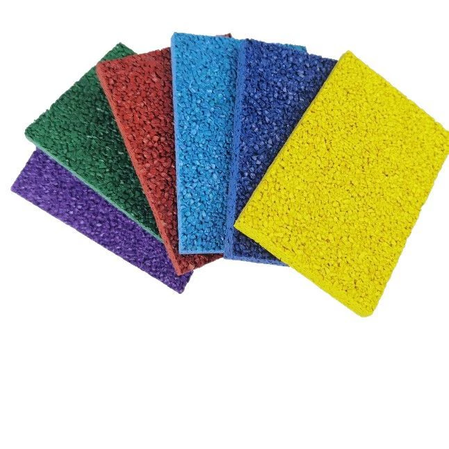 Plastic runway epdm particles outdoor breathable community park ground elastic color EPDM rubber particles