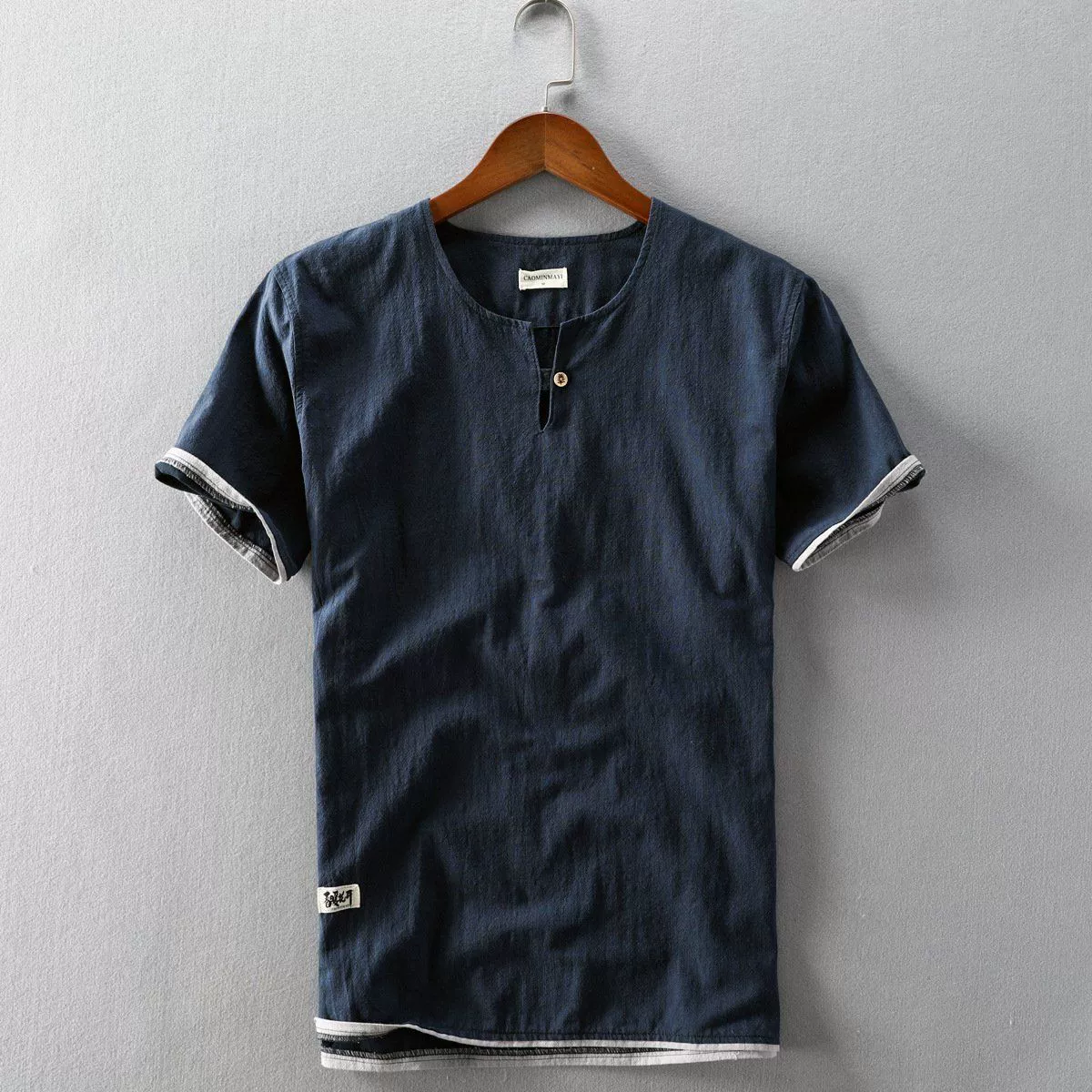 Summer retro thin shirt, cotton and linen, oversize