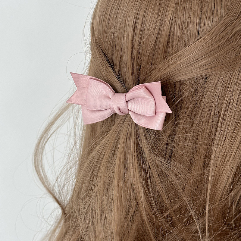 Słodkie mleczne dziewczęce kokardki do włosów akcesoria do włosów słodki styl spinka do włosów nakrycia głowy urocze spinki do włosów z dziobem kaczki grzywka spinka do włosów akcesoria do włosów nowy styl_voghion.com