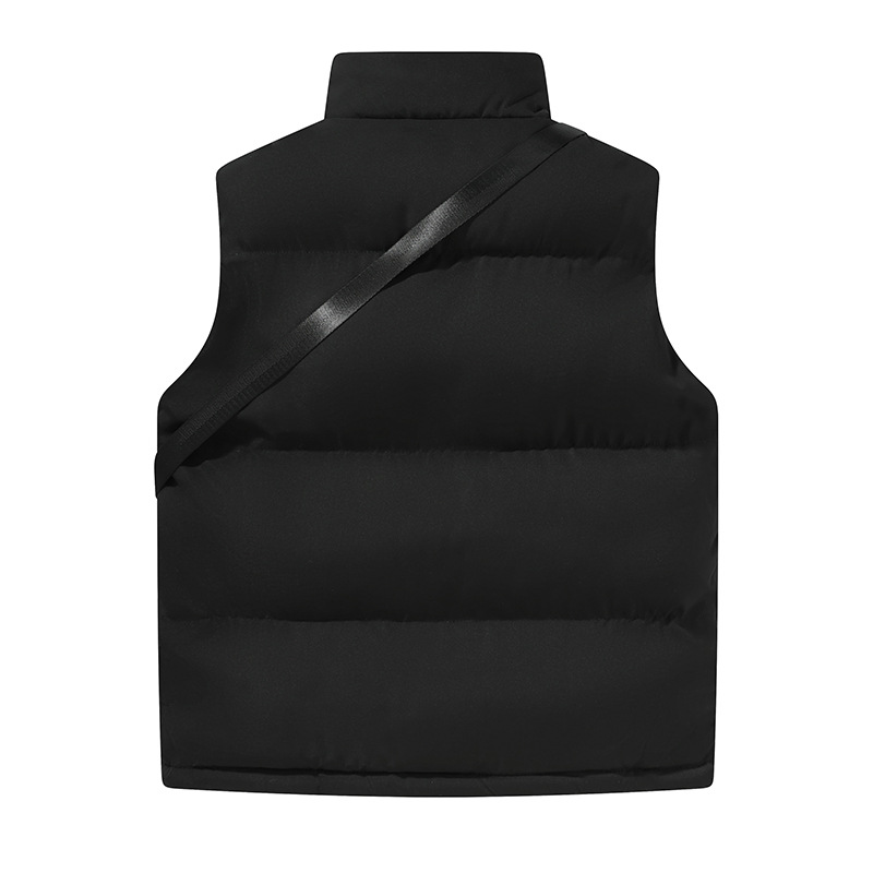 Transfronterizo otoño y invierno chaleco de hombre chaleco de color sólido marca de moda coreana engrosado caliente hombre gran camisa de hombro de pareja