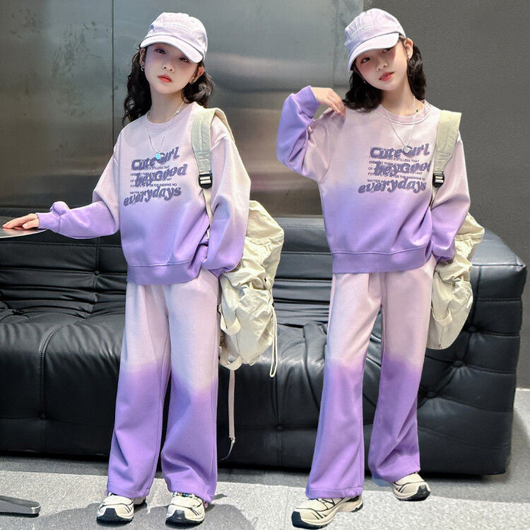 Conjunto de duas peças para menina moda outonal estilo trendy_voghion.com