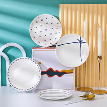 法式餐盘餐厅西餐平盘牛排盘蛋糕盘水果沙拉甜品盘家用小吃盘菜盘