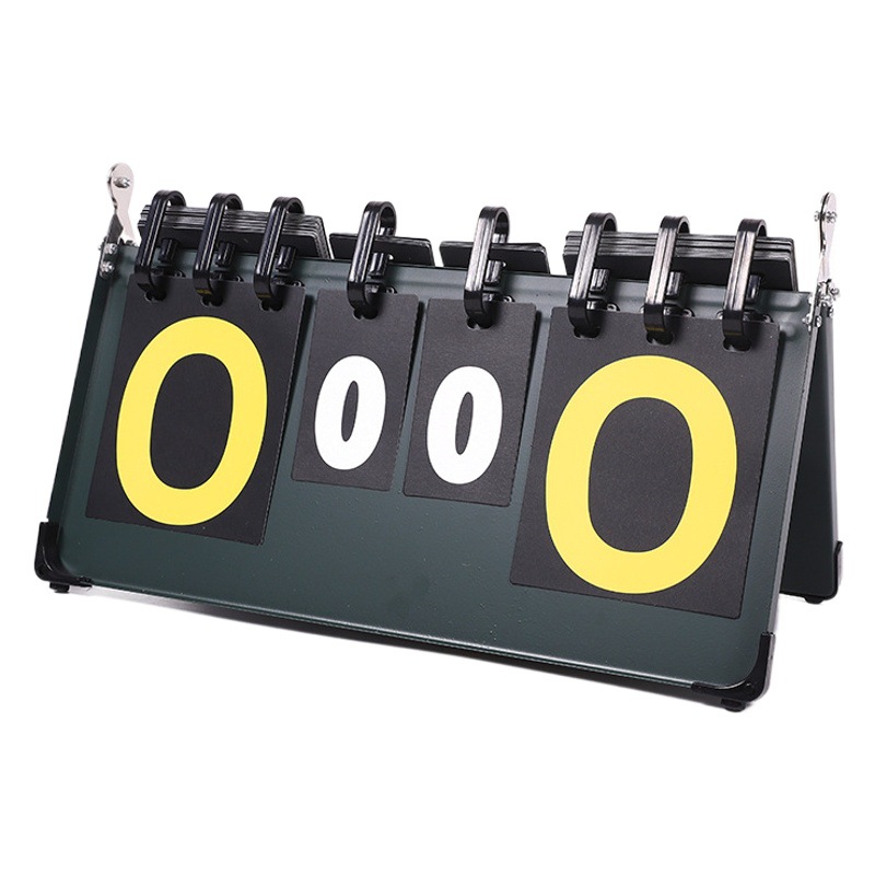 Factory Direct Sales Competition Scoreboard Steel Plate Box F605 Double-Sided Display Flip Scoreboard Table Tennis Billiards Scorer