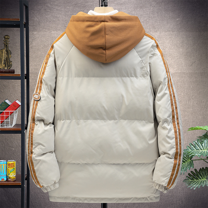 Chaqueta de algodón de pluma para hombres marca de moda de otoño y invierno para hombres chaqueta de algodón caliente gruesa ropa de algodón para hombres chaqueta de moda
