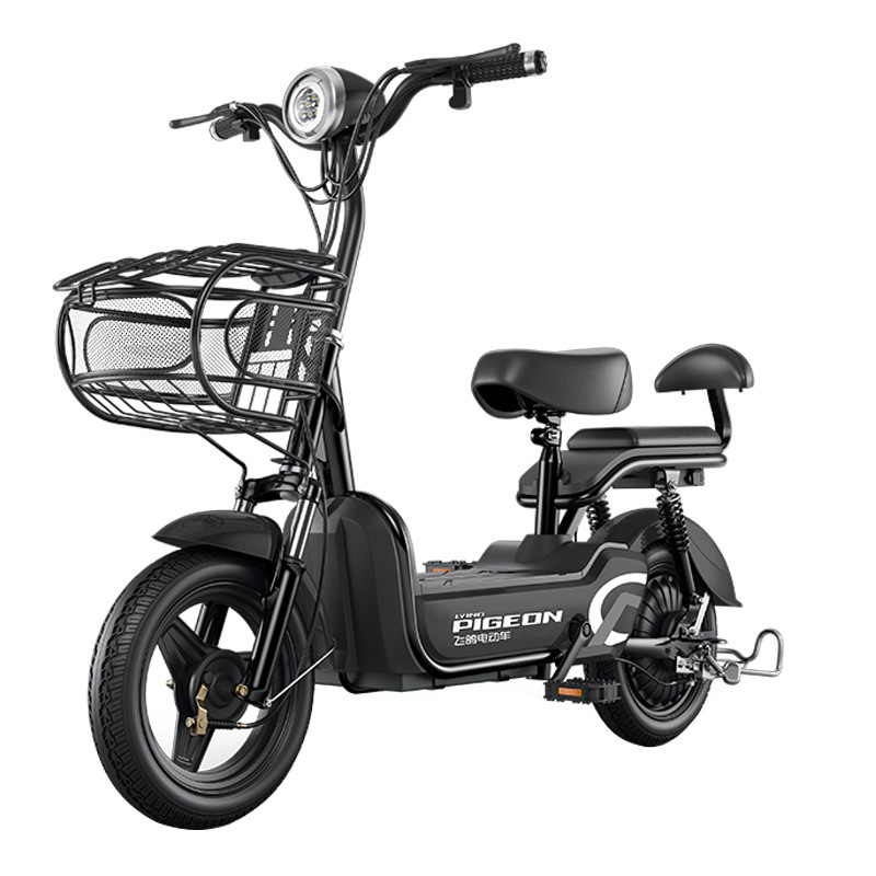 Flying Pigeon Happy Bean coche eléctrico nuevo Scooter batería coche nuevo estándar nacional bicicleta eléctrica pequeño doble batería Coche