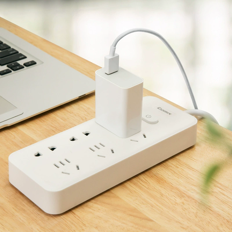 齐心 PCP-W628 2.8m W648 4.8m extension cord socket 6-position 21-hole main control slot