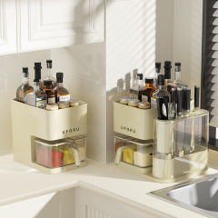 Kitchen multifunctional storage rack new combination knife holder chopstick cage integrated storage seasoning supplies household collection