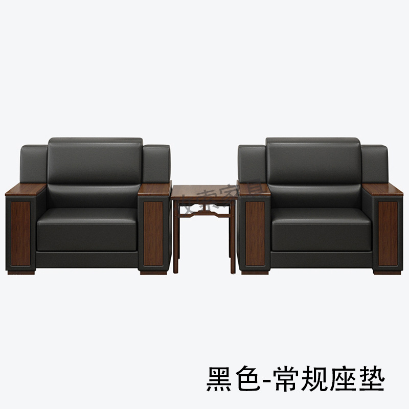 검정색 싱글 시트 + 커피 테이블 1 + 싱글 시트
