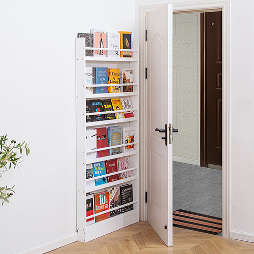 【Dropshipping】Bookshelf Rear Gap Storage Cabinet Solid Wood Floor Standing Children's Bookshelf Picture Book Shelf Wall Mount Bookcase