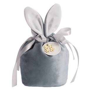 New wedding Velvet Candy Bag rabbit ears gift box bag creative wedding candy box ins style hand bag