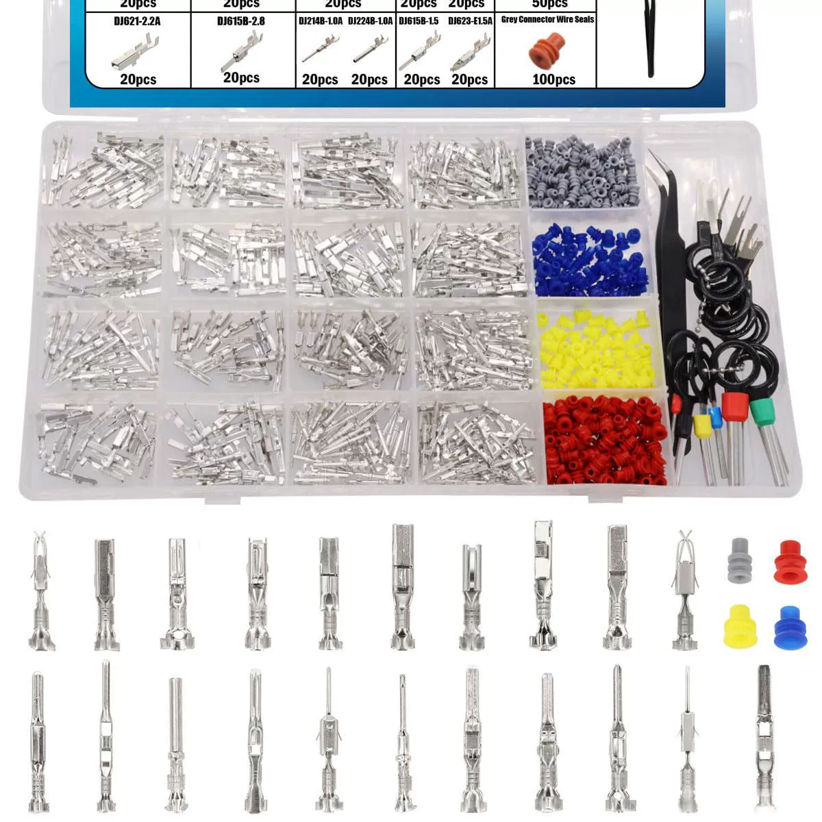 Seamaka 720Pcs Car Electrical Wire Terminal Tool kit 1 \/1.5 \