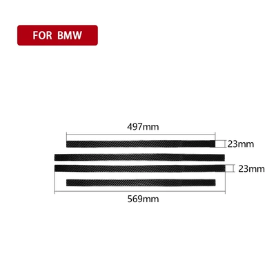 Suitable for BMW BMW old 3 series E46 carbon fiber threshold strip decorative stickers car interior modification accessories stickers (Other Automotive Interior Supplies) - solid-color