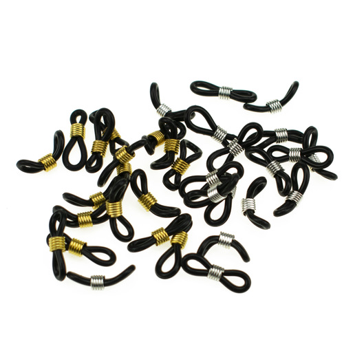 Glasses chain accessories silicone non-slip rubber ring DIY beading material glasses ring adjustment buckle 8-character ring
