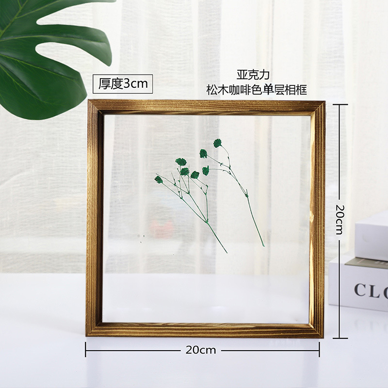 アクリルフォトフレーム透明絵落書き子供画板diy手作り画板ガラス幼稚園木製展示枠|undefined