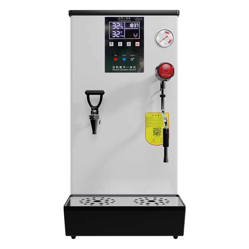 Mutua Liheng caldera de agua de vapor comercial leche tienda de té Calefacción Automática leche burbuja leche cubierta máquina doble temperatura constante máquina de té