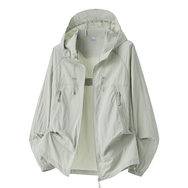 UPF50+ outdoor sun protection clothing for men and women, UV protection, couple's style, thin ice-feel jacket, men's sun protection