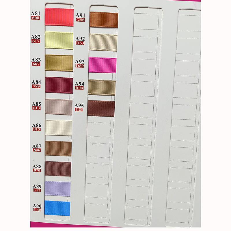 tarjeta de color de cinta de poliéster de alta densidad tarjeta de color de cinta de rosca tarjeta de color de cinta de rosca gruesa tarjeta de color de referencia Yao Ming