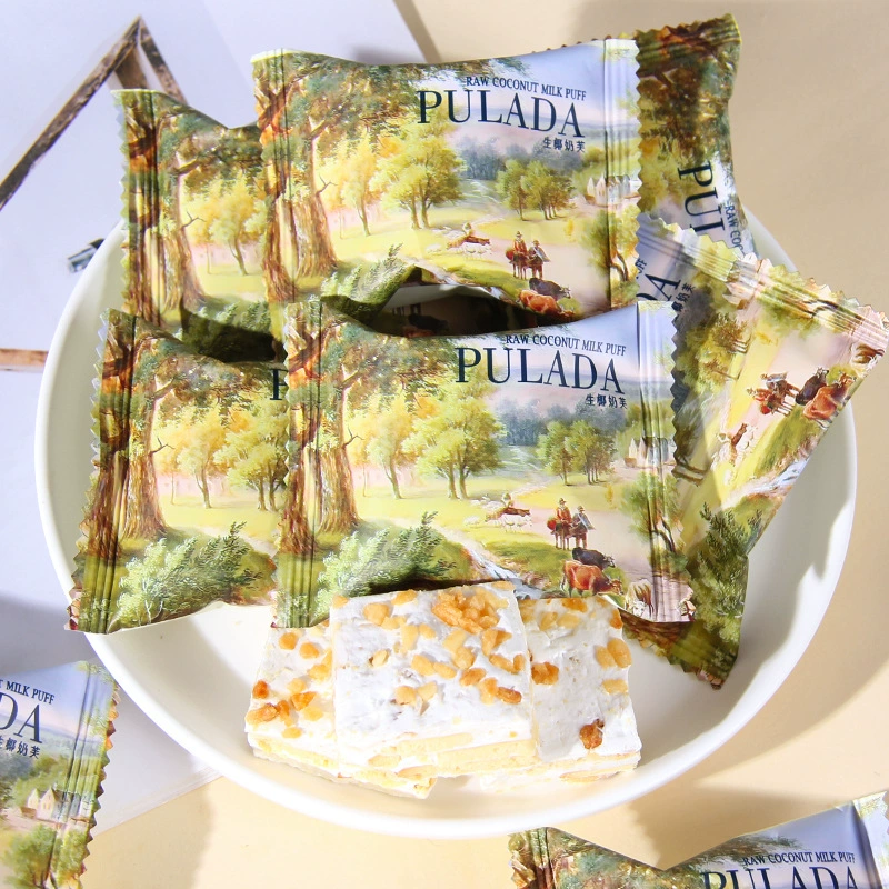 Британская PULADA Park Radson-сырое кокосовое молоко, кокосовое снежинка, хрустящий нуга, свадебные сладкие закуски